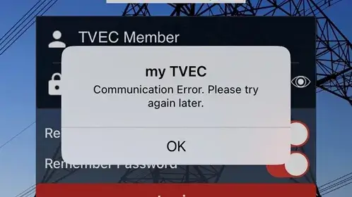 MyTVEC Error